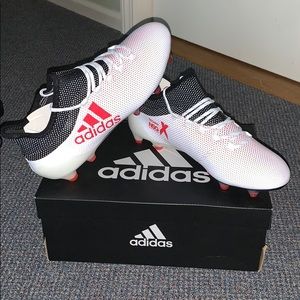 Men’s Adidas X 17.1 Soccer Cleats White/black/red